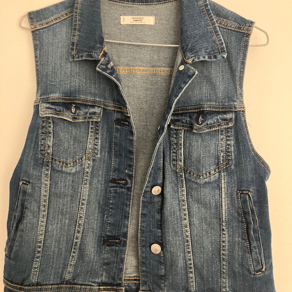 Mango denim vest